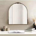 32"x30" Arched Decorative Framed Wall Mirror — Antique Bronze