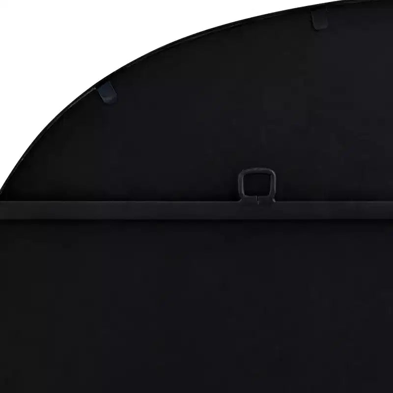 Miroir Mural Rectangulaire à Cadre Noir de 86 cm, Miroir Décoratif pour Salon et Chambre à Coucher
