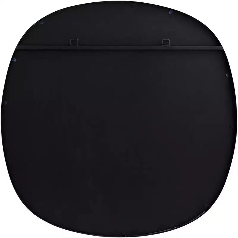Miroir Mural Rectangulaire à Cadre Noir de 86 cm, Miroir Décoratif pour Salon et Chambre à Coucher