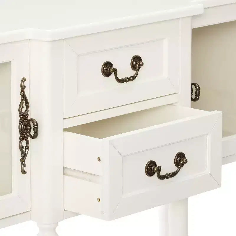 Bureau d'angle en L avec étagères de rangement, bureau d'ordinateur pour la maison avec tablette coulissante pour clavier