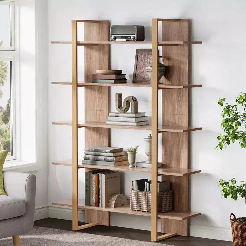 Table de chevet avec 2 tiroirs et étagère ouverte, Table de chevet avec rangement pour chambre à coucher