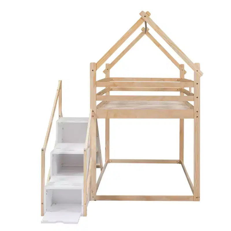 Lit Plateforme Queen Size avec Tête de Lit, Lit Rembourré avec Sommier à Lattes en Bois, Pas Besoin de Sommier Tapissier