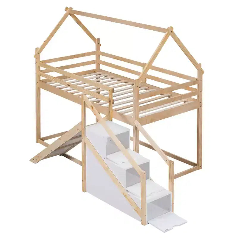 Lit Plateforme Queen Size avec Tête de Lit, Lit Rembourré avec Sommier à Lattes en Bois, Pas Besoin de Sommier Tapissier