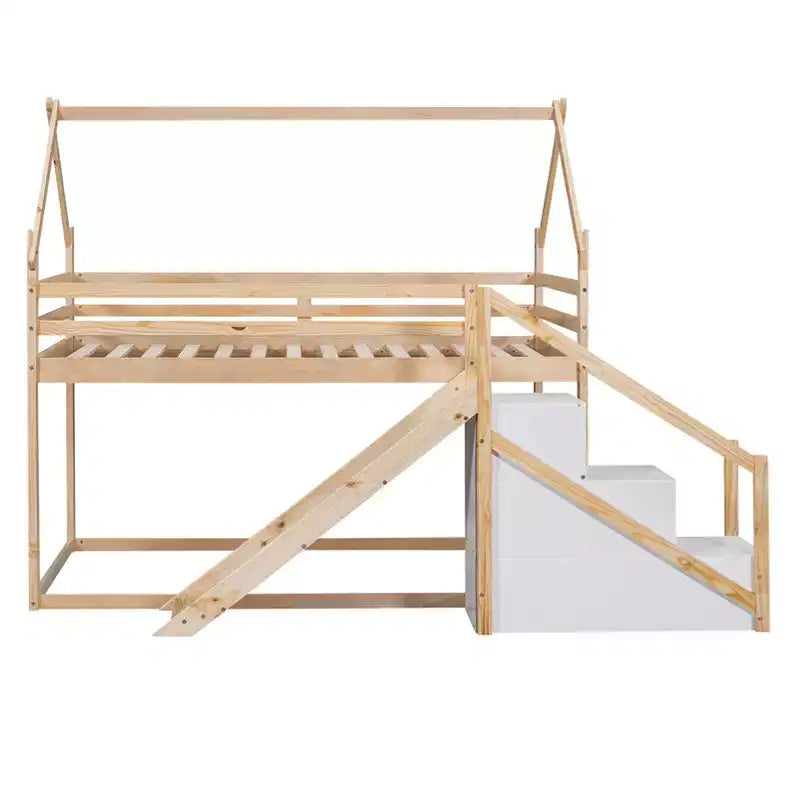 Lit Plateforme Queen Size avec Tête de Lit, Lit Rembourré avec Sommier à Lattes en Bois, Pas Besoin de Sommier Tapissier
