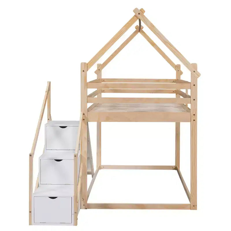 Lit Plateforme Queen Size avec Tête de Lit, Lit Rembourré avec Sommier à Lattes en Bois, Pas Besoin de Sommier Tapissier