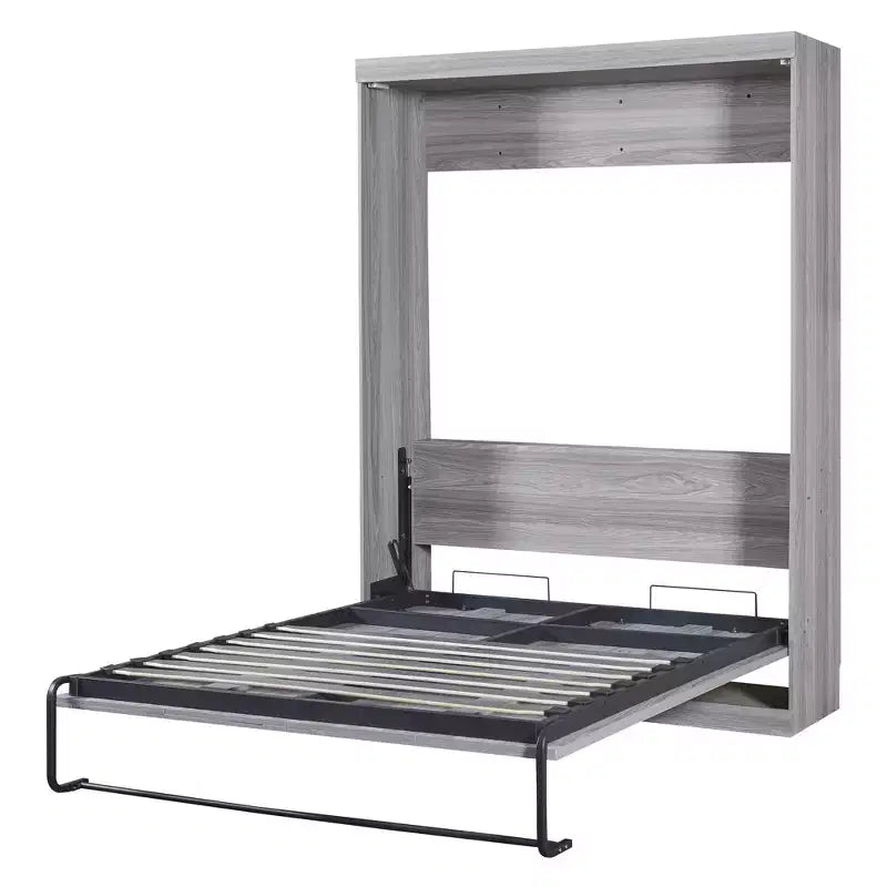 Cadre de lit plateforme Queen Size avec tête de lit et lattes en bois, aucun sommier tapissier requis