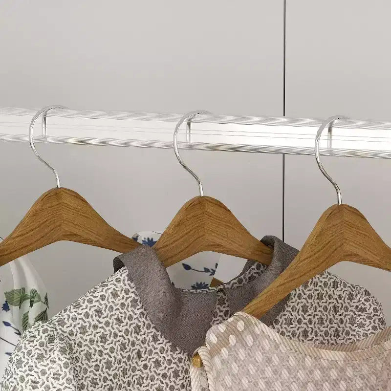 Modern Minimalist White Armoire Wardrobe with Lines Pattern & Gold Accessories