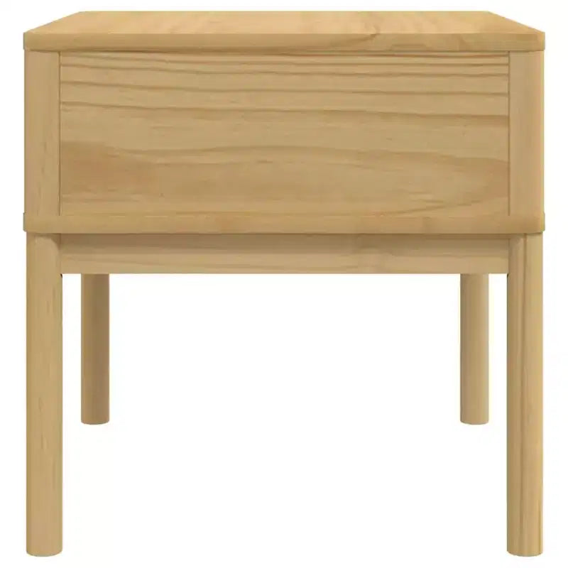 Solid Wood Pine Lamp Table — Nightstand & Storage Desk for Living Room or Bedroom