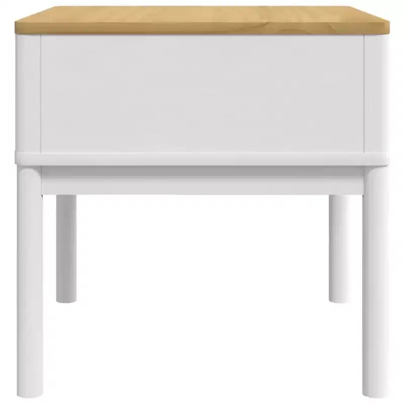 Solid Wood Pine Lamp Table — Nightstand & Storage Desk for Living Room or Bedroom