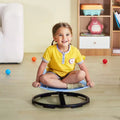 Elephant Kids 360° Spinning Sensory Swivel Chair — 220 lbs, Non-Slip Metal Base, Blue