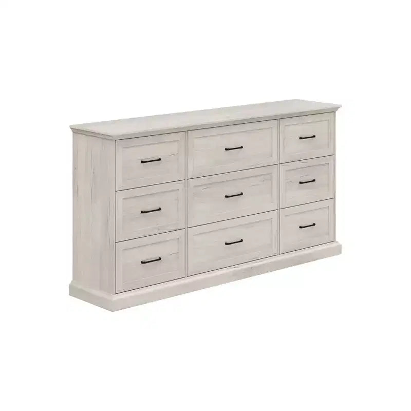 70.9" Wide Rustic 9-Drawer Dresser — Bedroom & Living Room Storage Chest