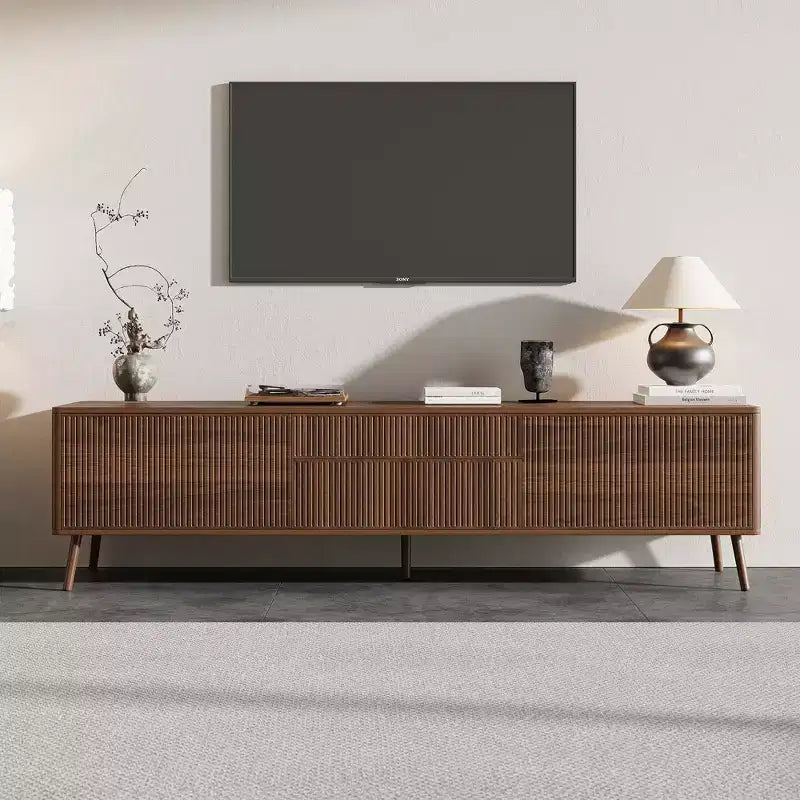 Meuble TV encastré moderne de 70 pouces avec tiroirs de rangement, adapté aux téléviseurs de moins de 80 pouces, idéal pour les salons