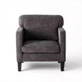 Fauteuil de lecture moderne avec accoudoir et dossier, chaise confortable avec cadre en bois pour salon, salle d'attente, salle de réception