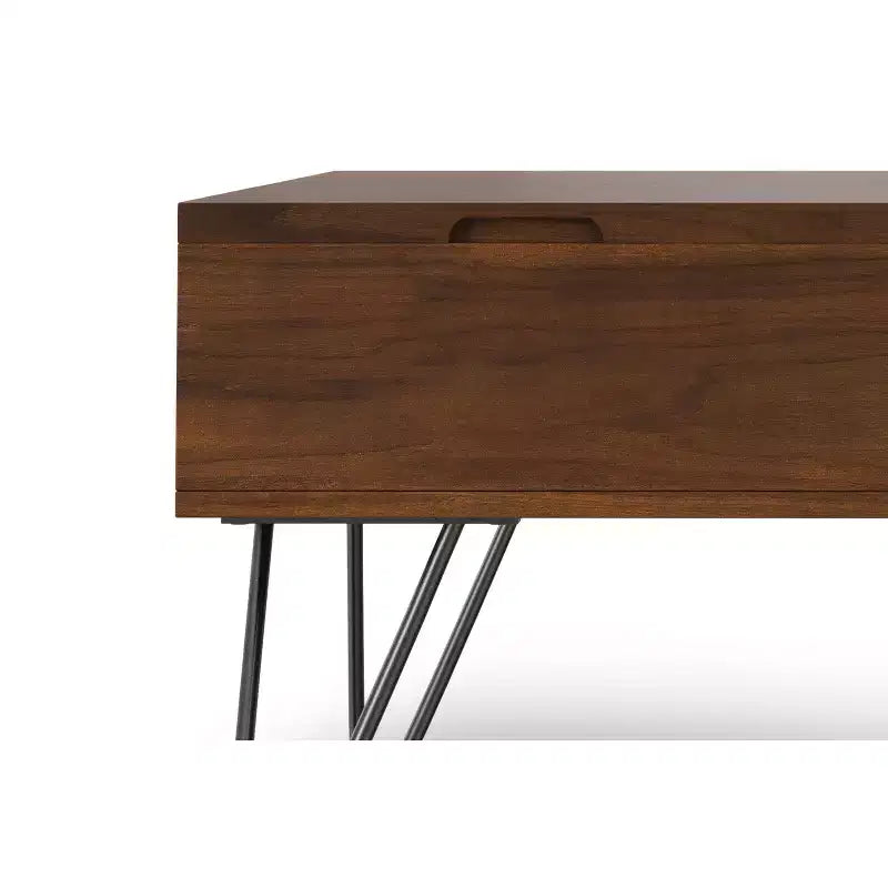 Table basse carrée relevable de 32 pouces de style industriel