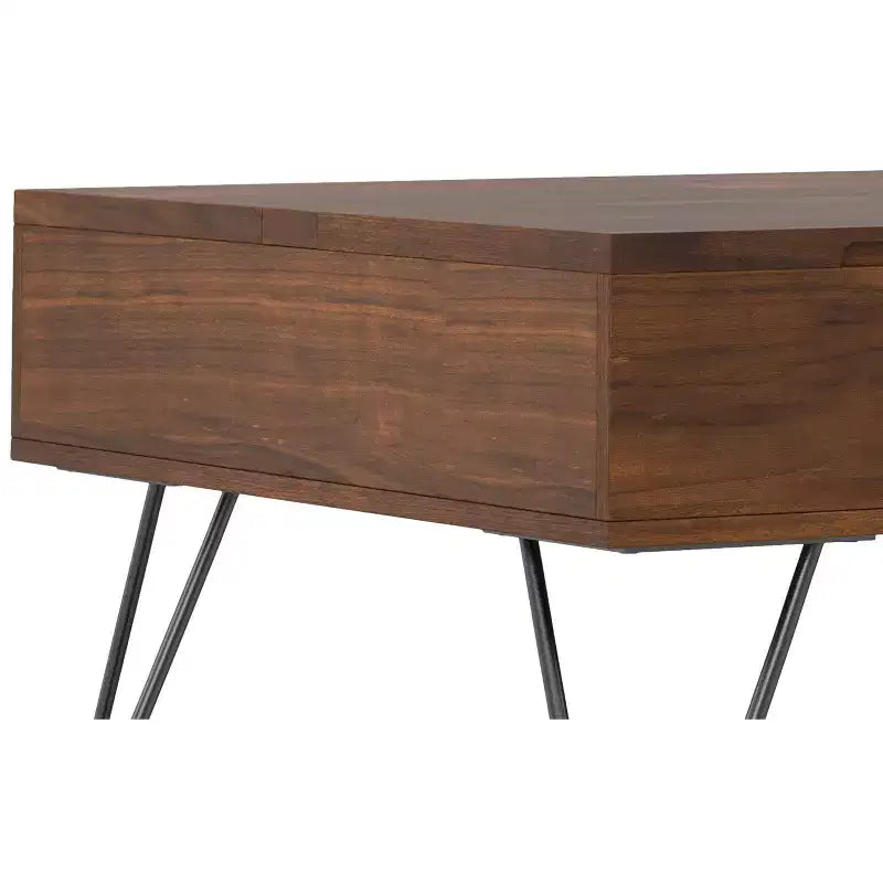 Table basse carrée relevable de 32 pouces de style industriel