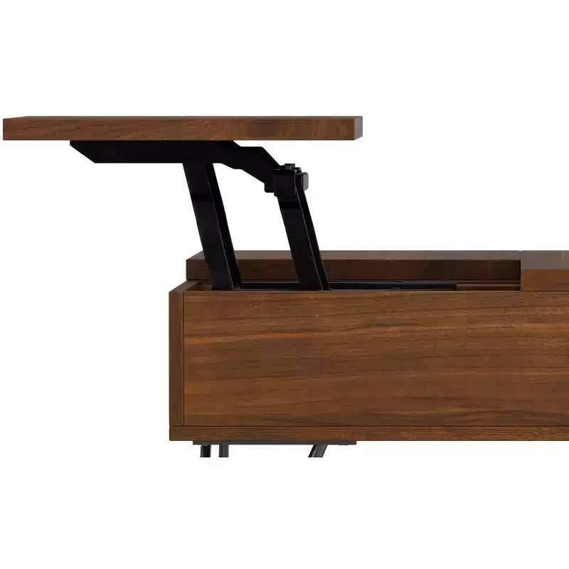 Table basse carrée relevable de 32 pouces de style industriel