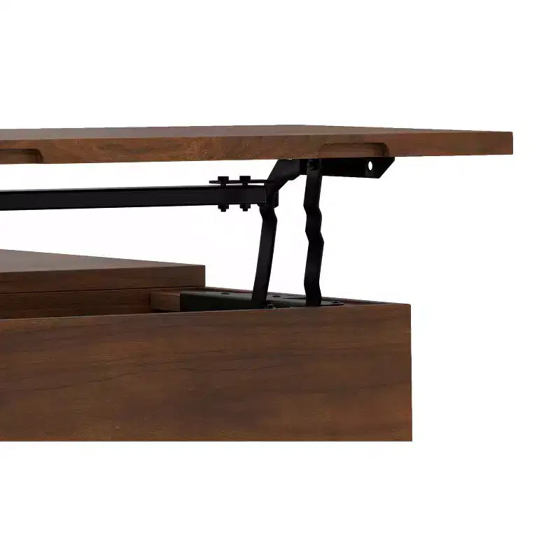 Table basse carrée relevable de 32 pouces de style industriel