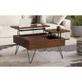 Table basse carrée relevable de 32 pouces de style industriel
