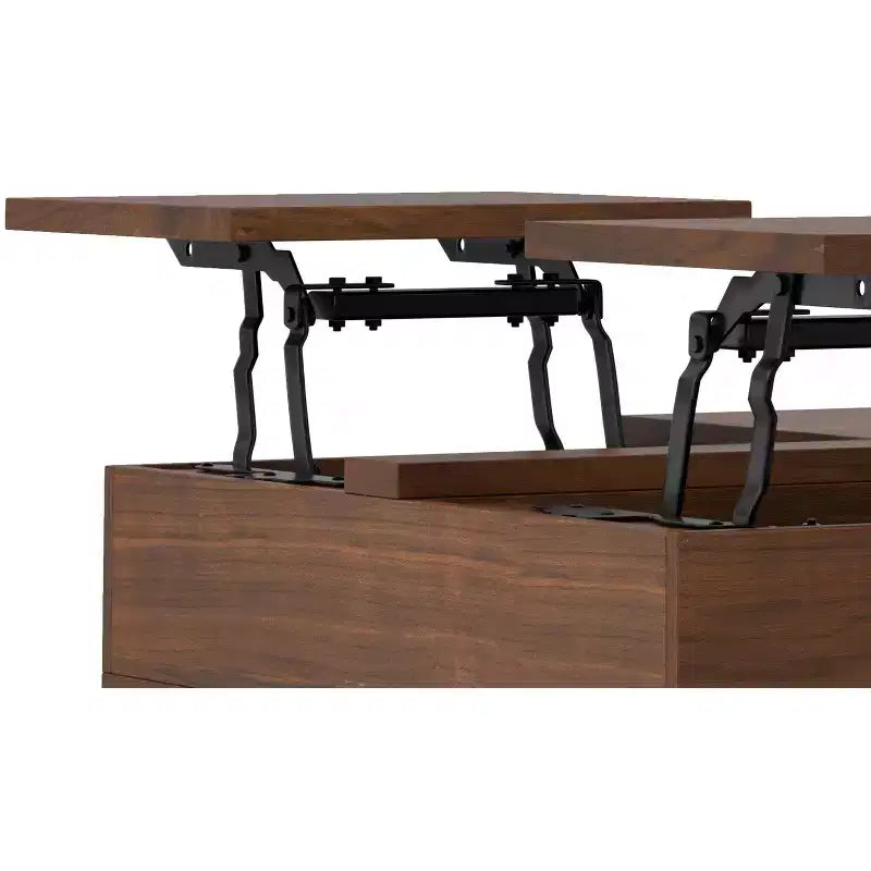 Table basse carrée relevable de 32 pouces de style industriel