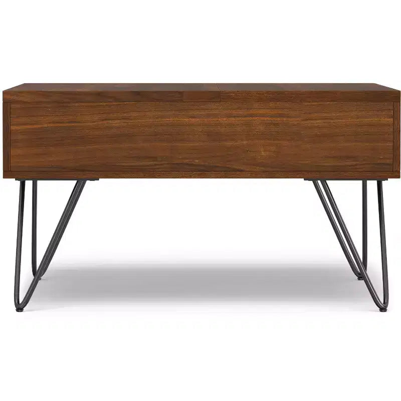 Table basse carrée relevable de 32 pouces de style industriel