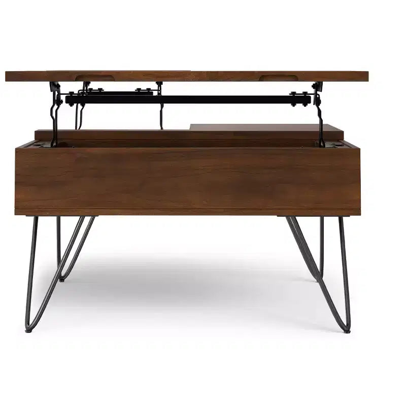 Table basse carrée relevable de 32 pouces de style industriel