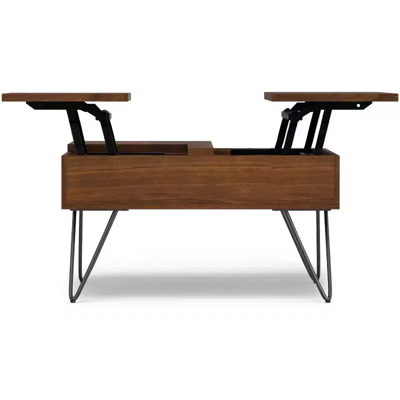Table basse carrée relevable de 32 pouces de style industriel