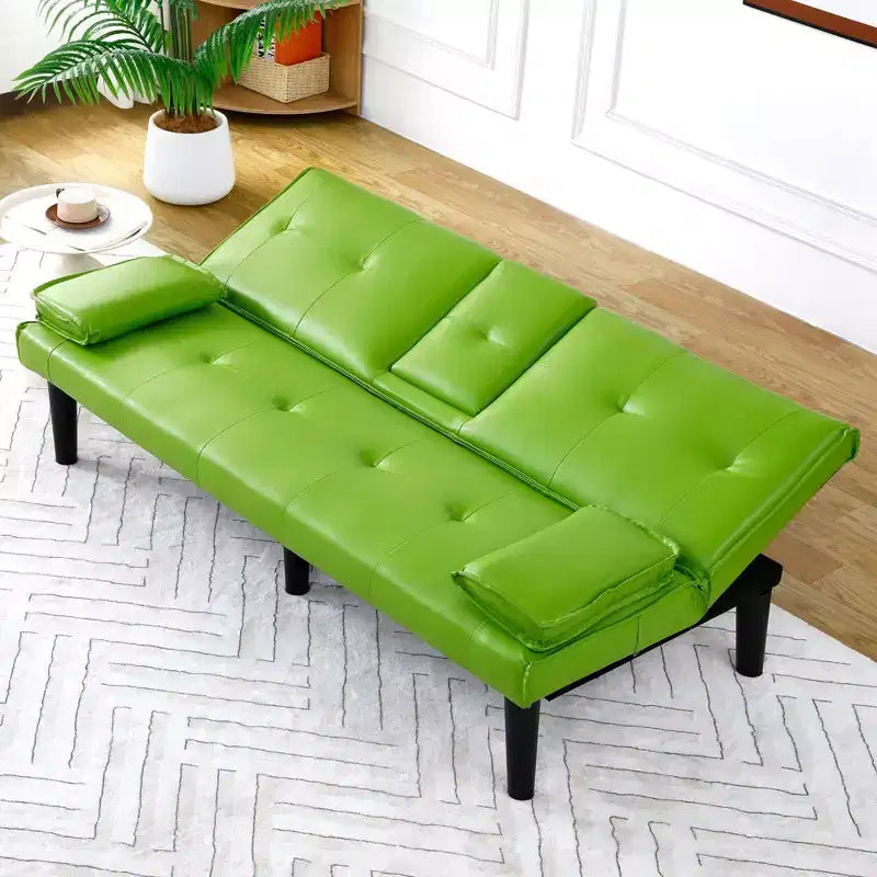 Canapé-lit convertible moderne de 170 cm avec porte-gobelet, canapé-lit pour petits espaces, appartements et bureaux