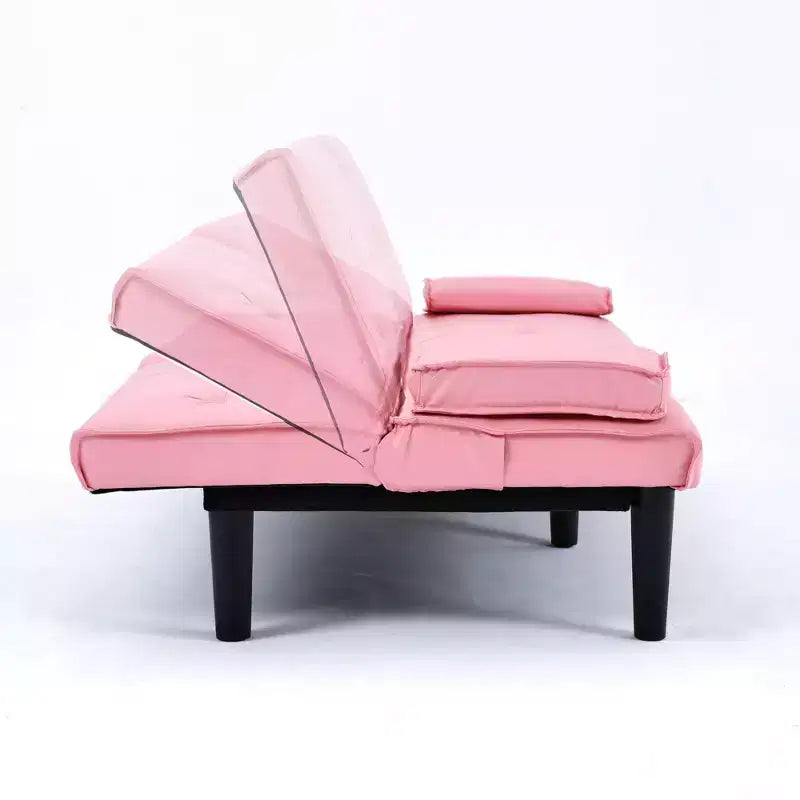 Canapé-lit convertible moderne de 170 cm avec porte-gobelet, canapé-lit pour petits espaces, appartements et bureaux
