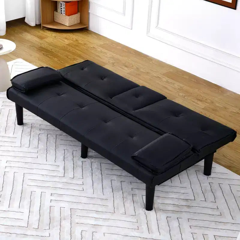 Canapé-lit convertible moderne de 170 cm avec porte-gobelet, canapé-lit pour petits espaces, appartements et bureaux