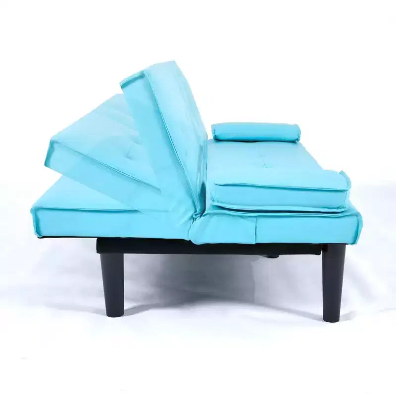 Canapé-lit convertible moderne de 170 cm avec porte-gobelet, canapé-lit pour petits espaces, appartements et bureaux