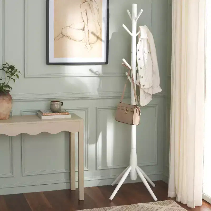 Porte-manteau sur pied avec crochets multiples pour entrée et chambre à coucher