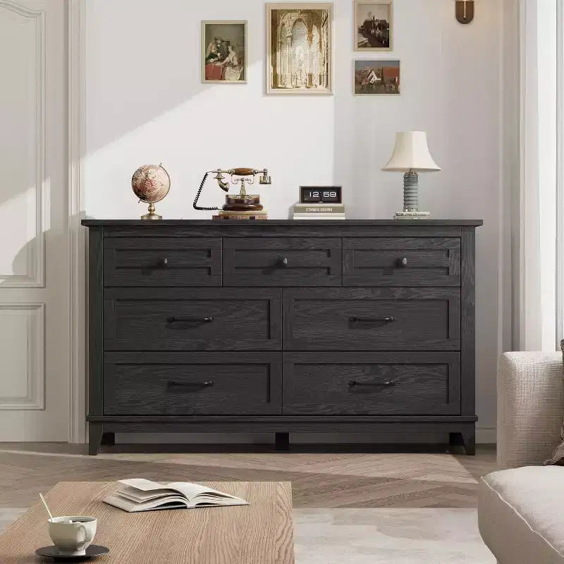 Table de chevet avec 2 tiroirs et étagère ouverte, Table de nuit avec rangement pour chambre à coucher