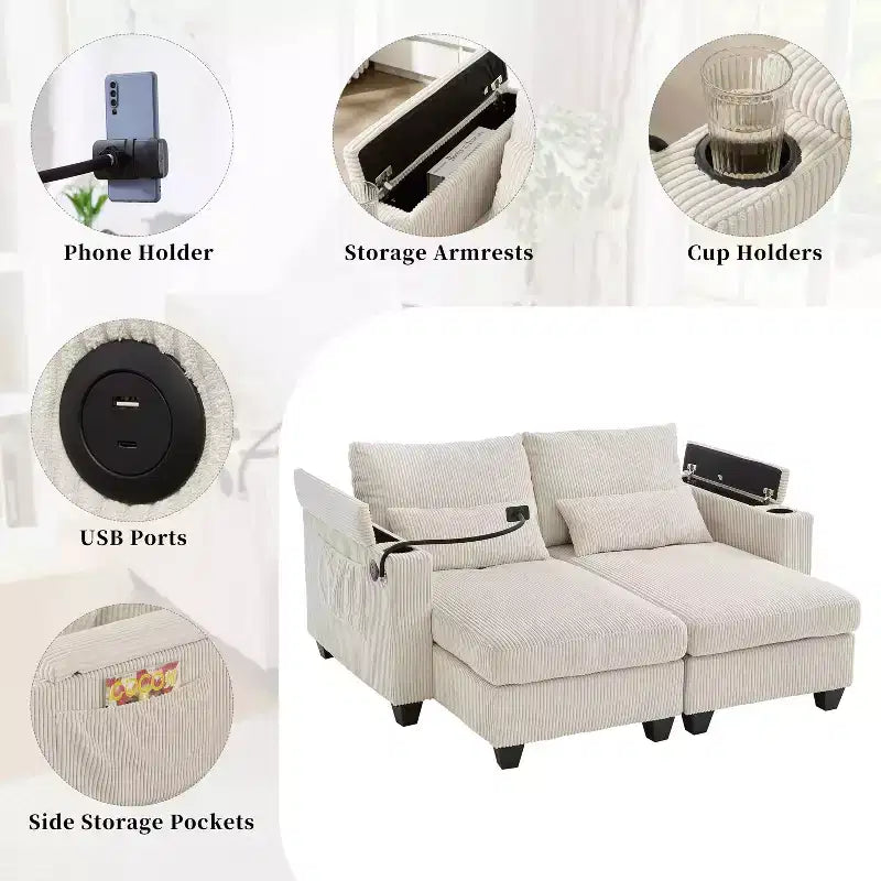 Commode double à 6 tiroirs avec miroir, commode de rangement de chambre avec cadre en bois
