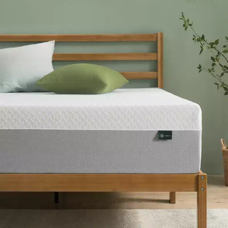 Cadre de lit plateforme Queen Size avec tête de lit, lit rembourré avec support à lattes en bois