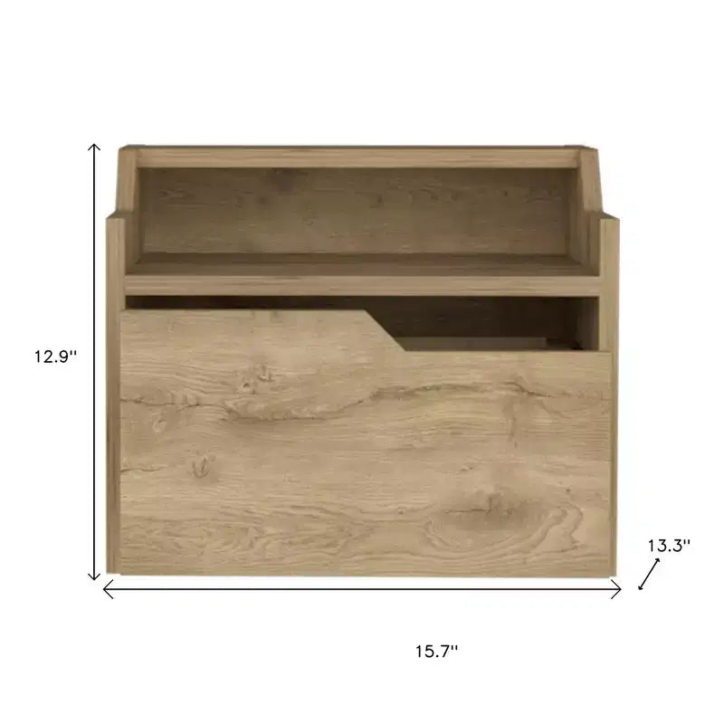 Commode à 3 tiroirs avec miroir, commode de chambre avec cadre en bois
