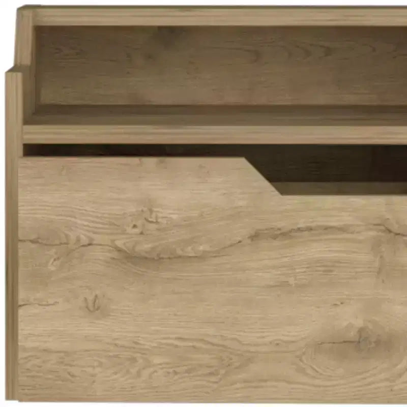 Commode à 3 tiroirs avec miroir, commode de chambre avec cadre en bois