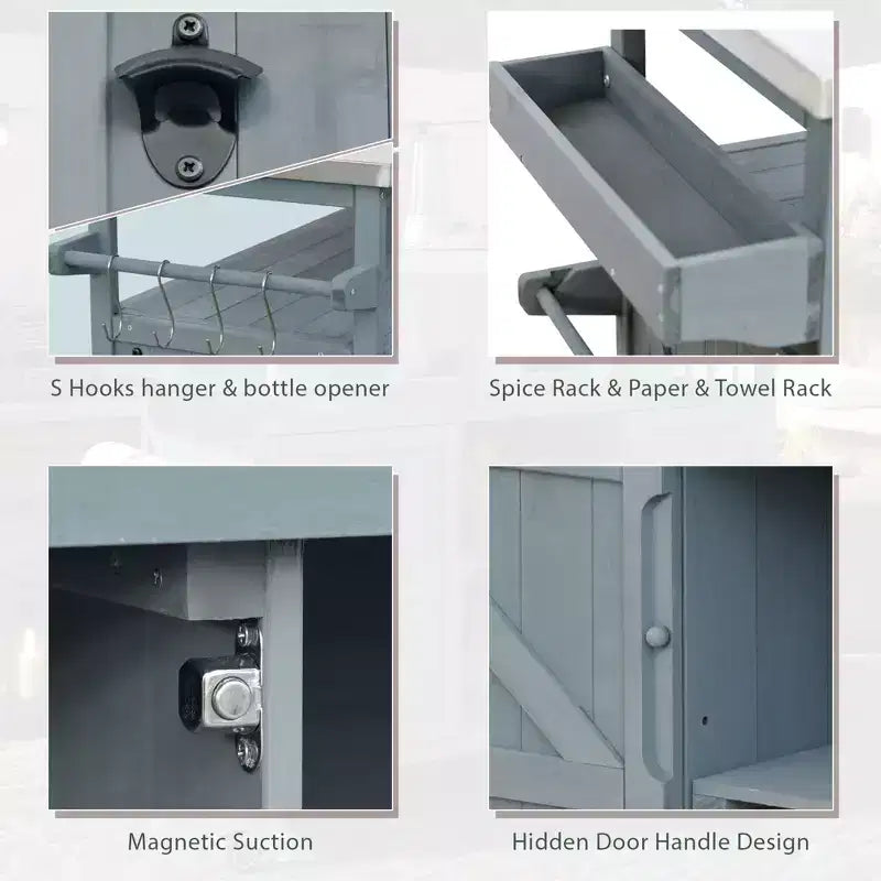 Bureau d'angle en L avec étagères de rangement, bureau informatique avec huche pour la maison ou le bureau