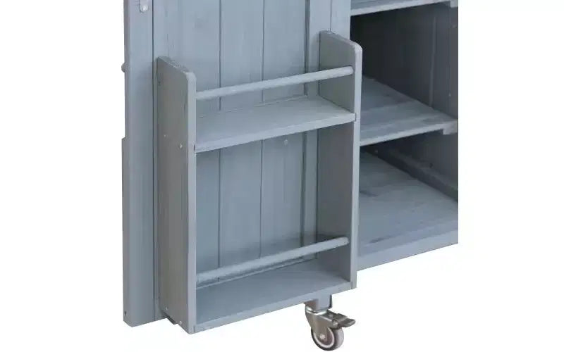 Bureau d'angle en L avec étagères de rangement, bureau informatique avec huche pour la maison ou le bureau