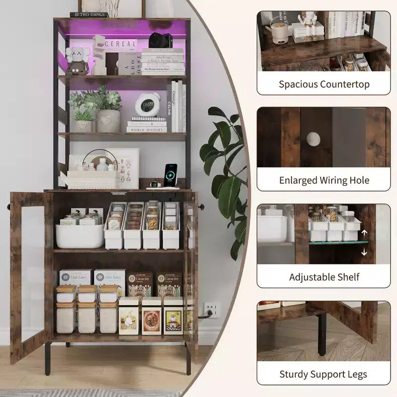 Commode double 6 tiroirs avec miroir, commode de chambre à coucher avec cadre en bois massif