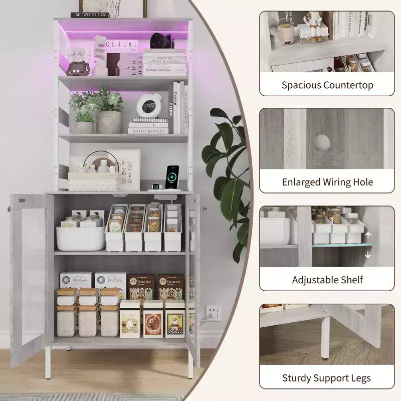 Commode double 6 tiroirs avec miroir, commode de chambre à coucher avec cadre en bois massif