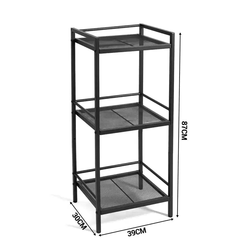 3/4-Tier Freestanding Ladder Shelf Organizer — Metal Storage Rack for Any Room