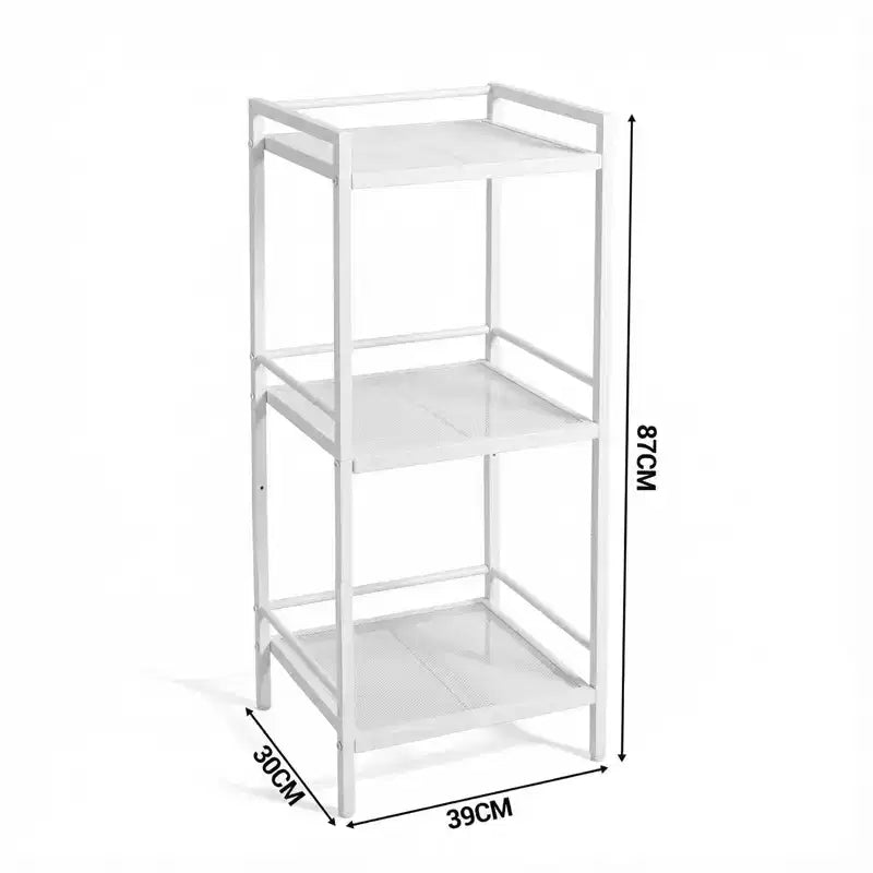3/4-Tier Freestanding Ladder Shelf Organizer — Metal Storage Rack for Any Room