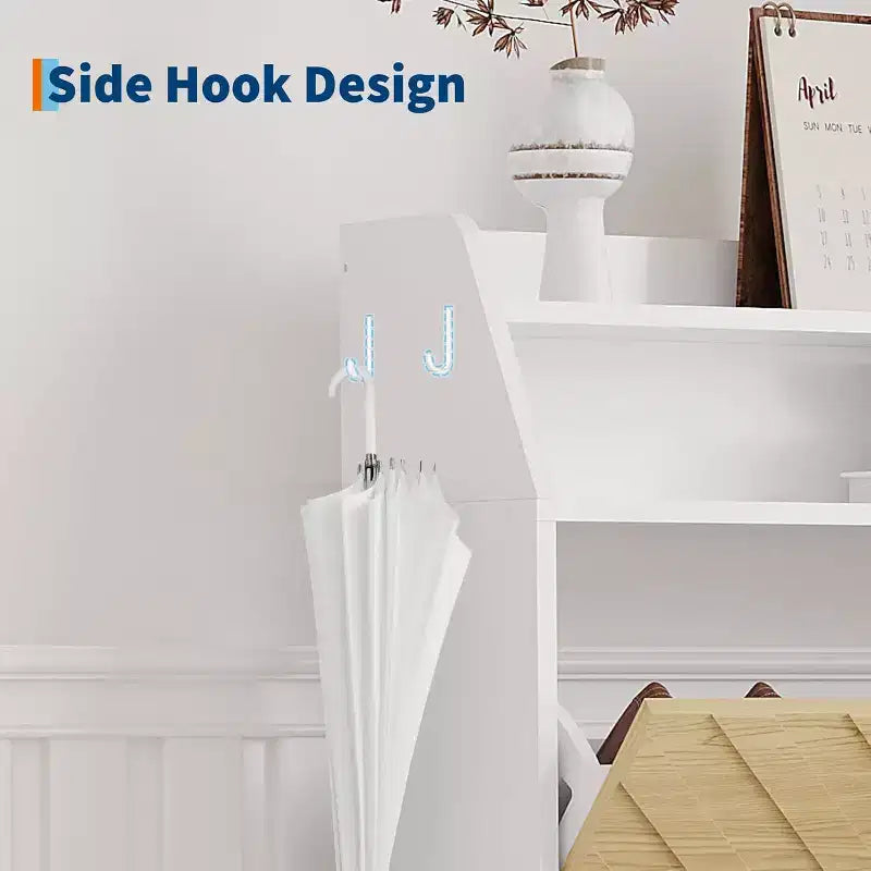 Narrow Shoe Cabinet with 2 Drawers, Slim Freestanding Shoe Storage Cabinet for Entryway, Hidden Shoe Organizer Rack with Top Shelf