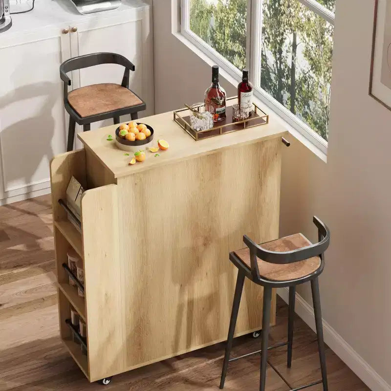 Kitchen Island with Storage, Kitchen Storage Island with Spice Rack and Drawer, 360 Rolling Kitchen on Wheels, for Home, Dining Room