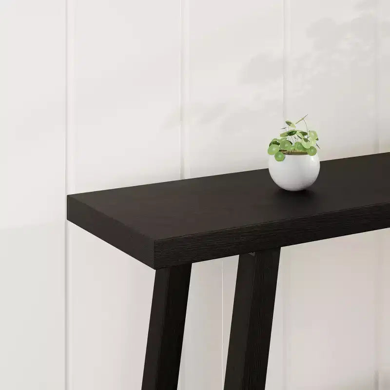 Extra Long Console Table for Living Room - Modern Brown Entryway Sofa Table - Sleek Rectangular Accent Furniture - Sturdy Design - 70.87 Inches
