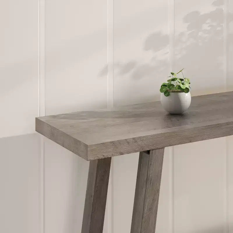 Extra Long Console Table for Living Room - Modern Brown Entryway Sofa Table - Sleek Rectangular Accent Furniture - Sturdy Design - 70.87 Inches