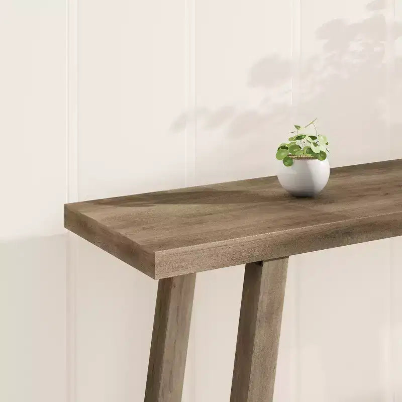 Extra Long Console Table for Living Room - Modern Brown Entryway Sofa Table - Sleek Rectangular Accent Furniture - Sturdy Design - 70.87 Inches