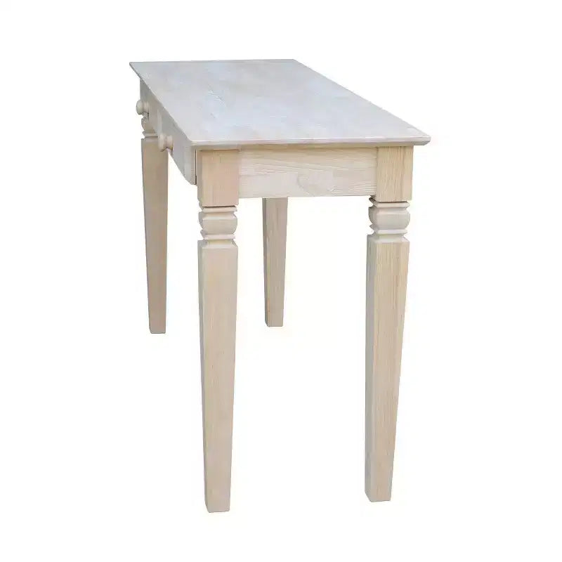 Console avec 2 tiroirs, en bois massif non traité, pour salon, chambre ou entrée