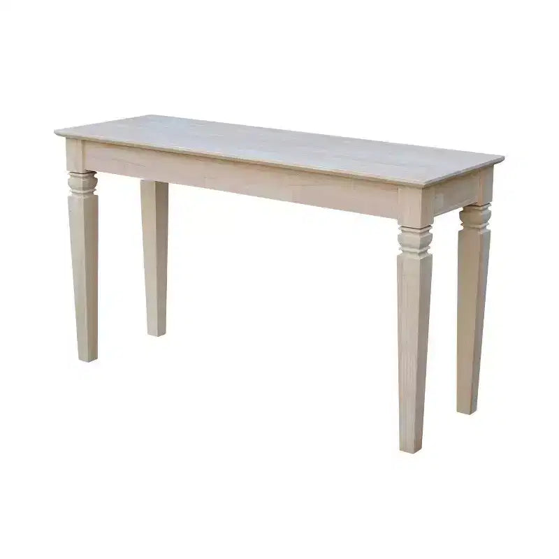 Console avec 2 tiroirs, en bois massif non traité, pour salon, chambre ou entrée