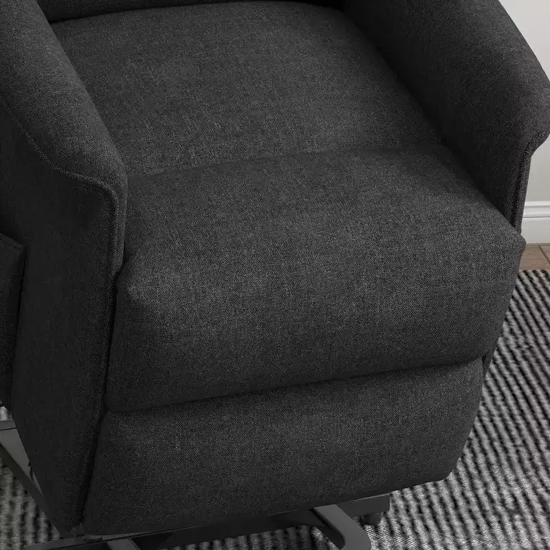 Fauteuil inclinable releveur électrique pour personnes âgées avec télécommande, revêtement en tissu lin
